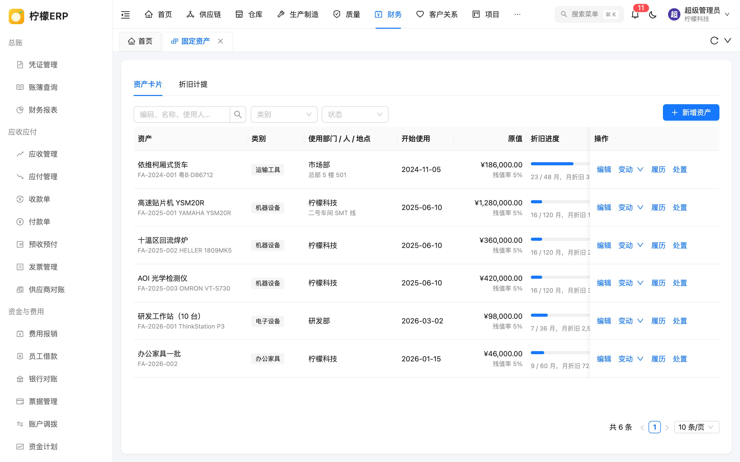 固定资产
